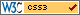 Icona di validità del foglio di stile CSS usato, secondo le specifiche del W3C